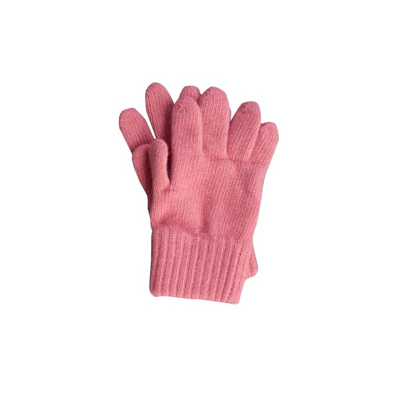FosterNatur, Children's finger gloves/knitted gloves/wool gloves, 100% extra fine wool,