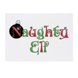 'Naughty Elf' Temporary Tattoo - Water Resistant, Skin-Safe, Non-Toxic Transfer (TO00064975)