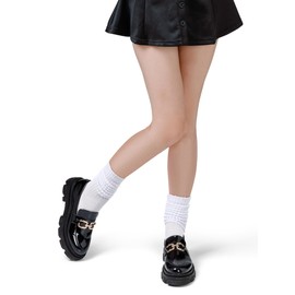 Bencailor 6 Pairs Women Slouch Socks Fuzzy Socks Warm Cotton Scrunch Socks Boot Socks Winter Fluffy Socks Slipper Socks(Cute Colors)