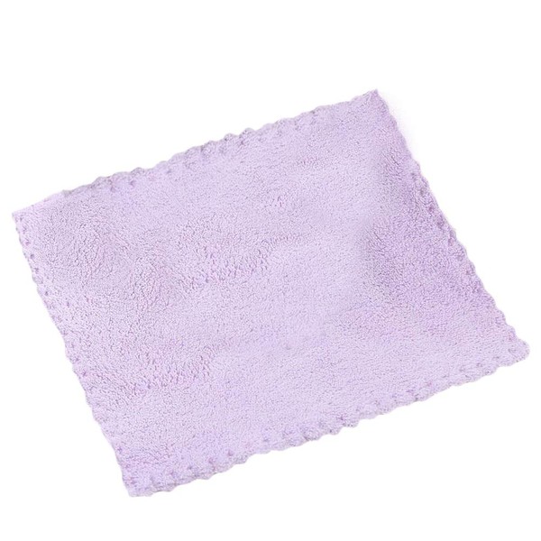 Plus Nao Mini Towel, Towel Handkerchief, Plain, Simple, Square, Bath Items, Microfiber, Soft, Fluffy, Purple, Pink, purple