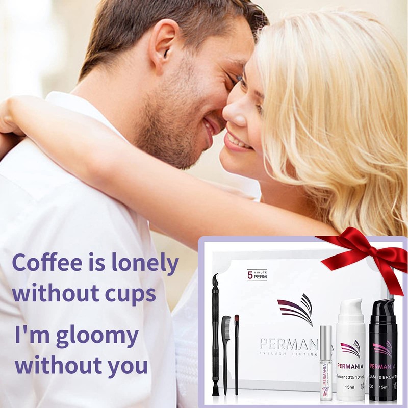 PERMANIA Eyelash lifting set with black, lash lifting and ink