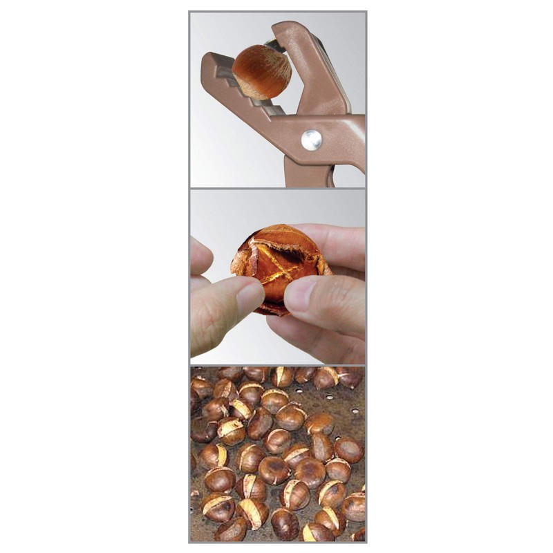 FACKELMANN Maronenschneider 17cm, Körper: Kunststoff, Braun, ca. 17,5cm