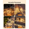 Exteriores Solar Power Lantern Hanging Waterproof Dragonfly Sunflower Light