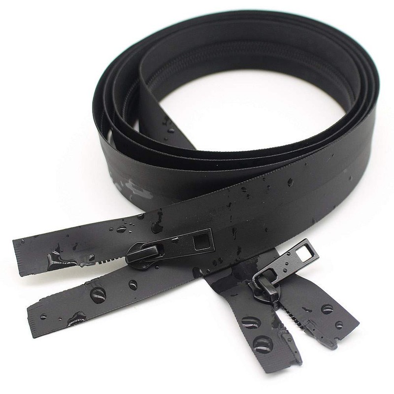 YaHoGa 32 Inch #5 Two Way Separating Waterproof Zippers Black