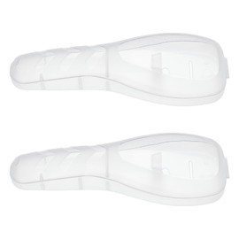 NICENEEDED 2 PCS Clear Portable Shaver Storage Box, Plastic Travel Razor Protector Case Manual Shaver Organizer, Reusable Transparent Razor Container Men's Manual Shavers Accessories