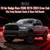 Fioqe Rear Heavy-Duty High-Density Composite Fabric Seat Covers for Dodge