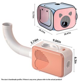 Pet Dryer,Pet Dryer Box Large Capacity,Strong PVC Material,Ventilation and Circulation System,Anti Hair Flying,Foldable and Convenient,Very Suitable for Drying Cat and Dog Hair
