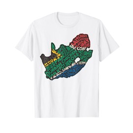 Patriotic South Africa Food Map Africans T-Shirt