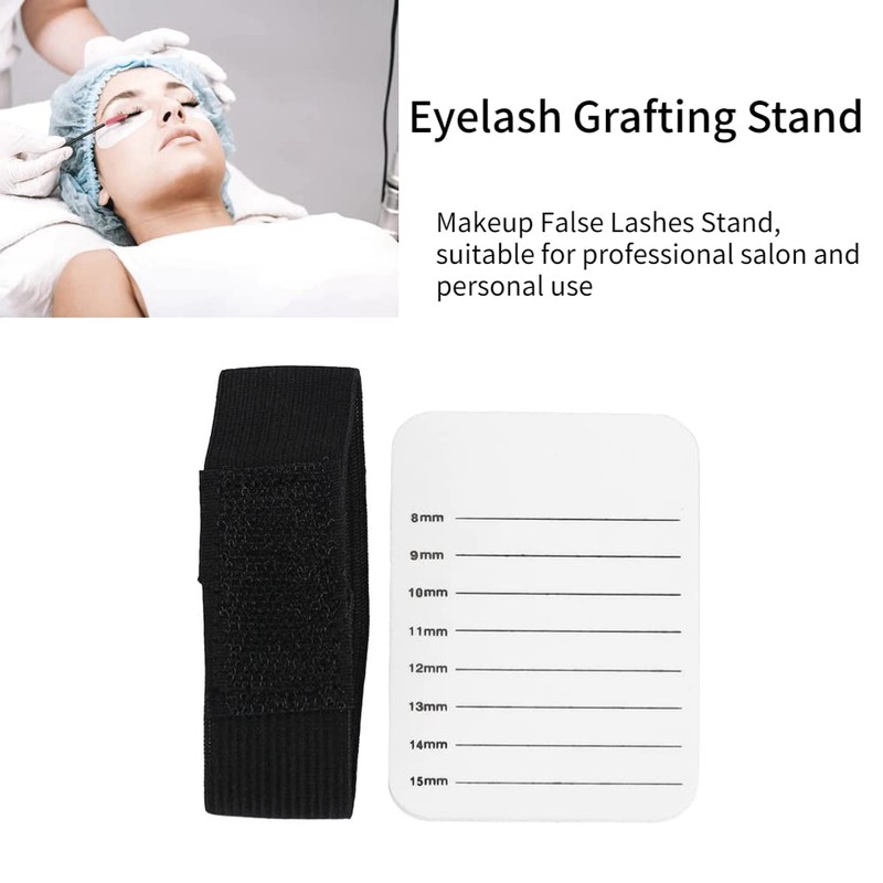 False Eyelash Pallet Tool, 8-15mm Makeup Eyelash Tray Strip Stand