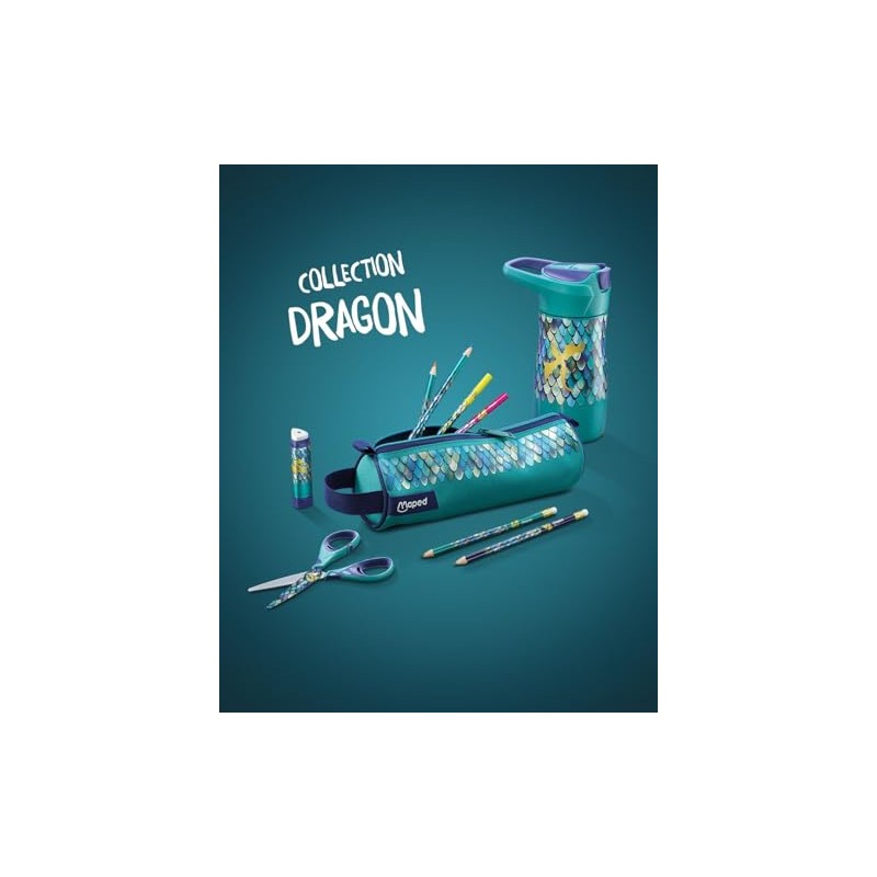 Maped Dragon - Forbici da scuola da 13 cm, forbici