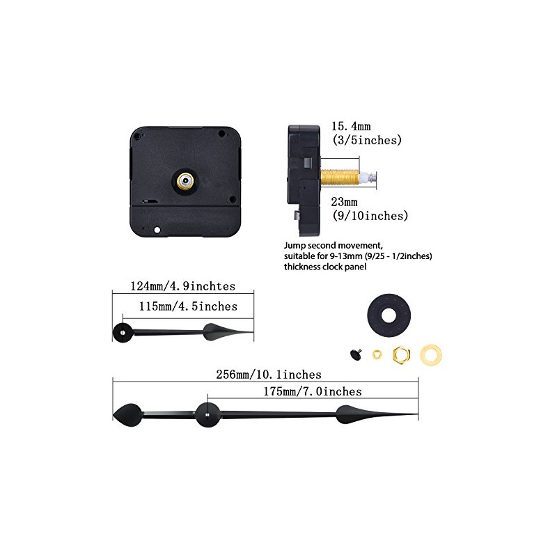WILLBOND Long Shaft High Torque Clock Movement Clock Motor with