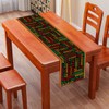 Nepnuser Juneteenth Table Runner Black Pride Party Decorations African American