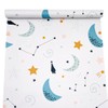 Yifasy Drawer Shelf Liner Moon Stars Self-Adhesive Furniture Inner Lining
