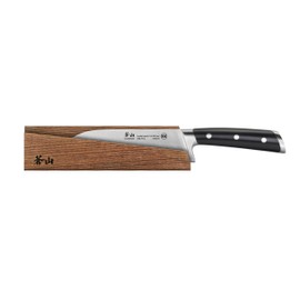 Cangshan TS Series 1020687 Swedish 14C28N Steel Forged 7-Inch Santoku Knife and Wood Sheath Set