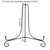 Iron Display Stand,1 Pcs Black Iron Plate Display Photo Holder