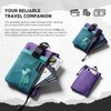 VULKIT Cartera de viaje con bloqueo RFID para hombres y