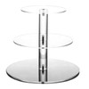 Cupcake Stand Multi Round Tiers Transparent Acrylic High Stability Cupcake