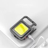 10 Piezas Linterna Lampara Recargable Led De Lampara Llavero Blanco
