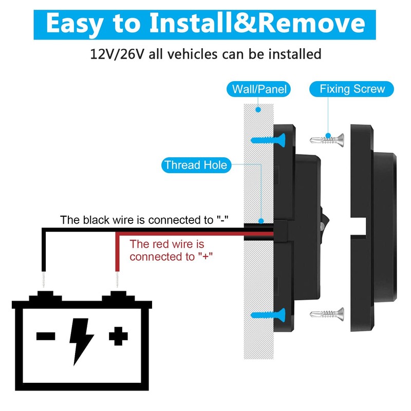 ON OFF Switch 12V USB Outlet for RV Camper QC
