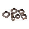 7Pcs Hollow Punch Cutter Squared Design High Carbon Steel Multipurpose