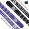 POCUSTIK Pool Sticks Set of 2, Ergonomic Design Pool Cues