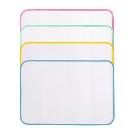 TRKETK Pack of 4 Ironing Cloth, Mesh Fabric Ironing Cloth Pad, Anti-Focus Protective Pad, Protective Bar Cloth, Household Ironing Pad, Insulated Mesh, Ironing Cloth Made of Heat-Resistant Mesh Fabric