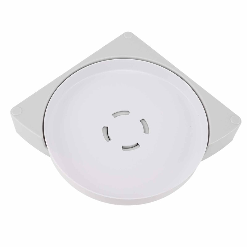 Shower Caddy Corner Rotate Wall Mount Easy Install Modern Plastic