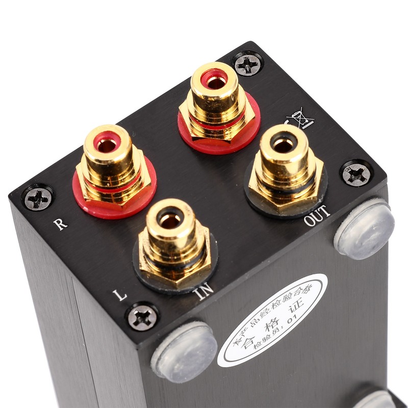 Volume Controller Black High Accuracy Passive Preamp Aluminum Alloy Amplifier