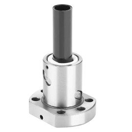 Ball Screw, 12mm Bearing Steel Flange Ball Screw with Ball Nut for RM1605, SFU1605 Ball Screw, High Accuracy, Reversibility and High Efficiency