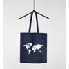 Autiga Cotton Bag World Map Fabric Bag Jute Bag Cotton
