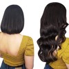 LaaVoo Human Hair Extensions Darkest Brown Real Remy Hair Invisible