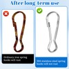 100 PCS Stainless Steel Spring Lanyard Hooks, Small Spring Snap