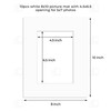 Frametory, 8x10 Photo Mat with White Core Bevel Edge 4.5x6.5