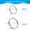 Key Rings, Sopito 100 PCS Flat Split Rings with Size