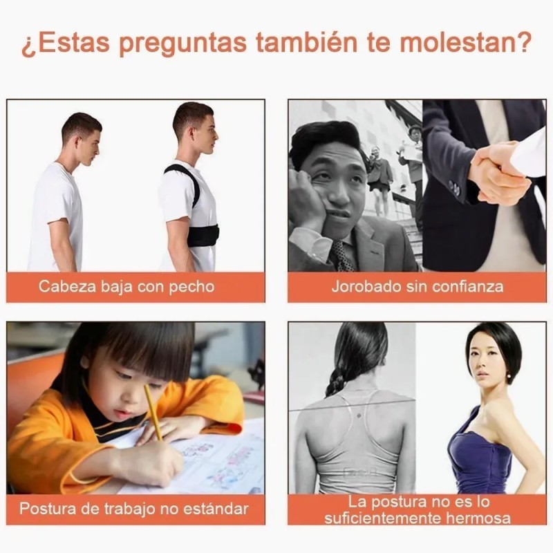 Soporte Faja Corrector De Postura Ortopedica Premium
