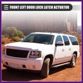 FUELHOOD Door Lock Actuator, Front Left Side Sliding Door Actuator, for Toyota Sequoia 2001-2007, Metal, 69304-0C010, Silver Tone Premium Fit Design