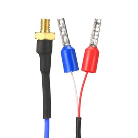 sourcing map Thermocouple K Type, 0-260C M4 Screw Temperature Sensor Probe 0.4ft for 3D Printer