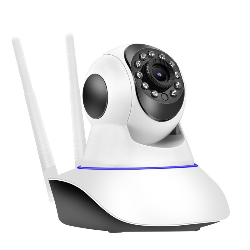1MP 720P WIFI PTZ Camera HD Dual Antenna Baby Monitor