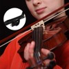 1PCS Black Violin Bow Grip Aid Helper Correcting,With Bow Stopper