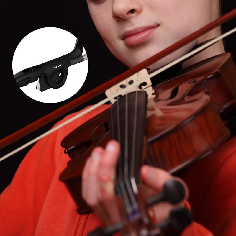 1PCS Black Violin Bow Grip Aid Helper Correcting,With Bow Stopper