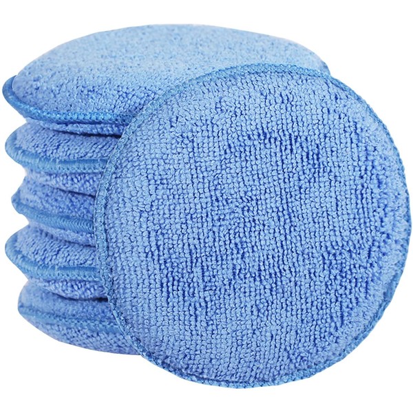 FONAROLL FONAROLL Microfiber Wax Applicator Pads, Car Wax Applicator, Buffing