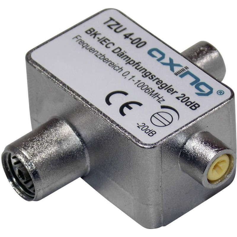 Axing TZU 4-00 Cable TV adjustable Attenuator with Coax IEC