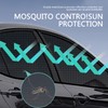 Zeathery 4 PCS Car Window Sunshade, Double Layer Sunscreen Ventilation