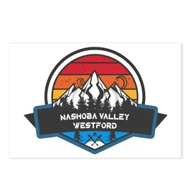 CafePress Nashoba Valley Ski Westford Massachusetts Postcards (Package of 8), 6"x4" Printed Note Card