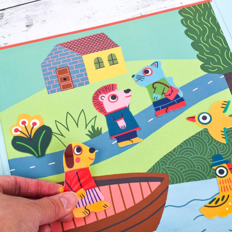 DJECO Sticker Stories Activity Toy - Animals