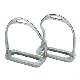 Shires Equestrian - Bent Leg Stirrup Iron - S/steel - Size: 4.75