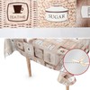 Washable Oilcloth Tablecloth 100 x 140 cm Cut Edge Coffee