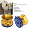 1 Pair NAB Hub Adapters Polished Aluminum Alloy Universal Loading