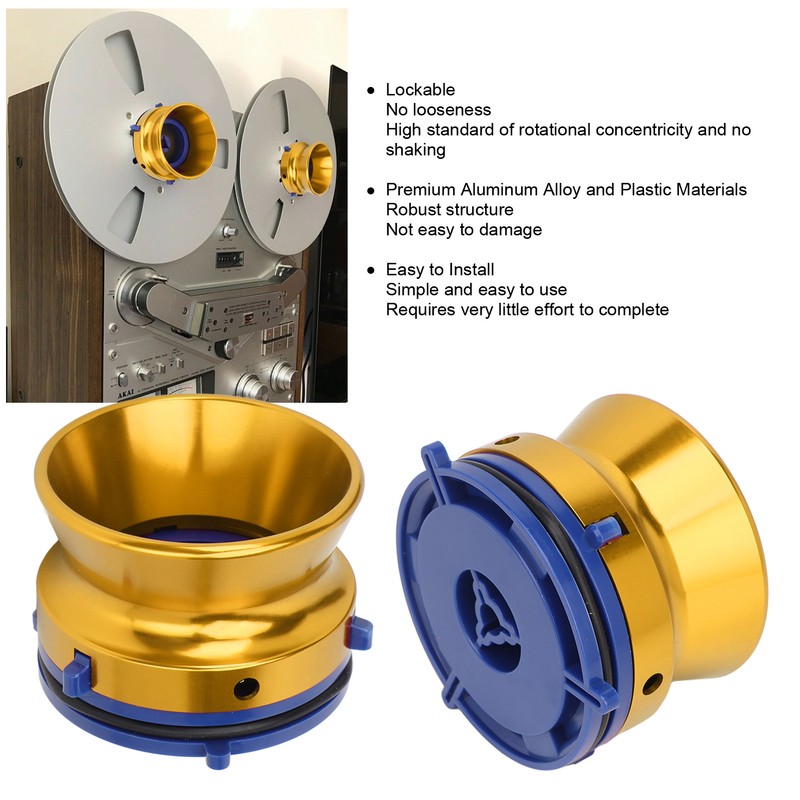 1 Pair NAB Hub Adapters Polished Aluminum Alloy Universal Loading