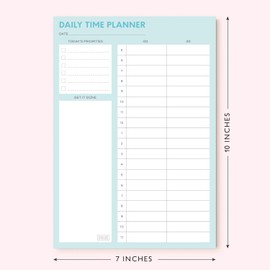 Sweetzer & Orange Time Block Planner. Undated Planner To Do List Notepad. 7x10” Day Planner Productivity Note Pad. Checklist Planner, Work Planner, Appointment Pad, Daily To Do List Planner